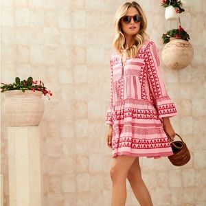 Tuckernuck Pomander Place Pink Salma Dress (XS)